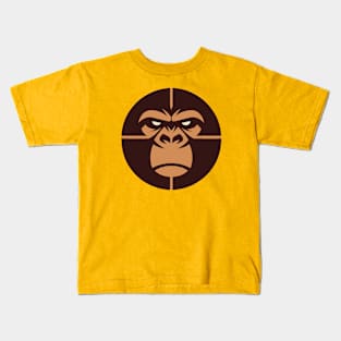 Angry Gorilla Face Kids T-Shirt